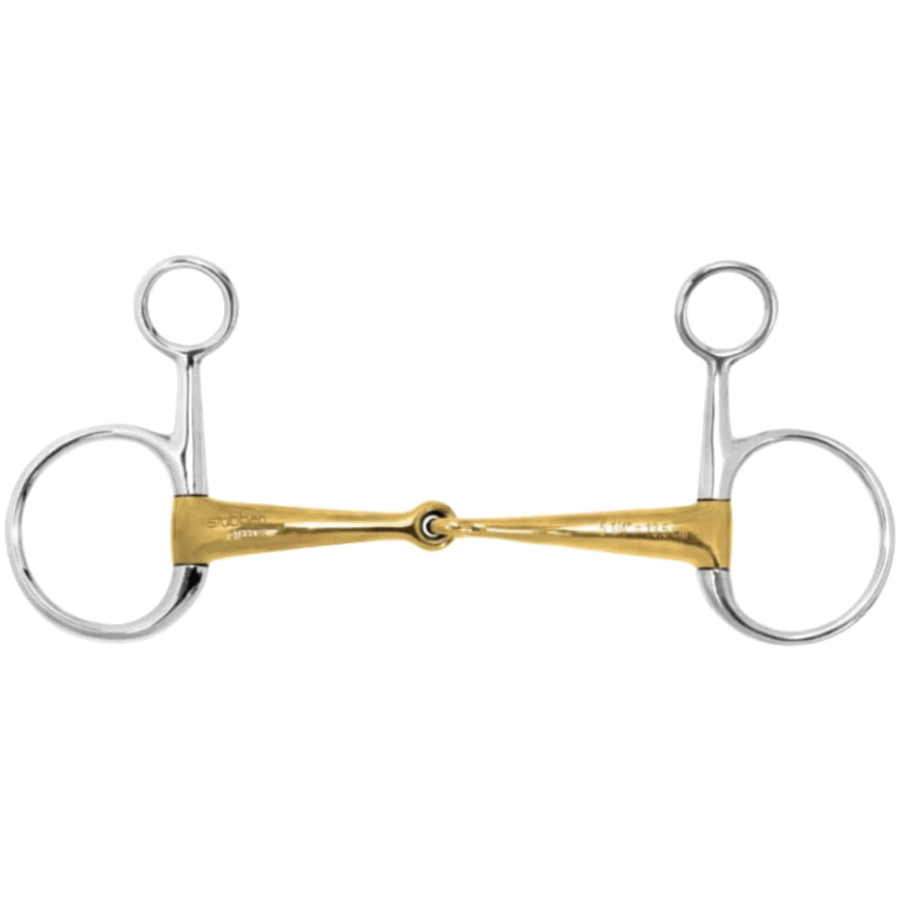 Baucher-Gebiss, einfach gebrochen, Sweet Copper