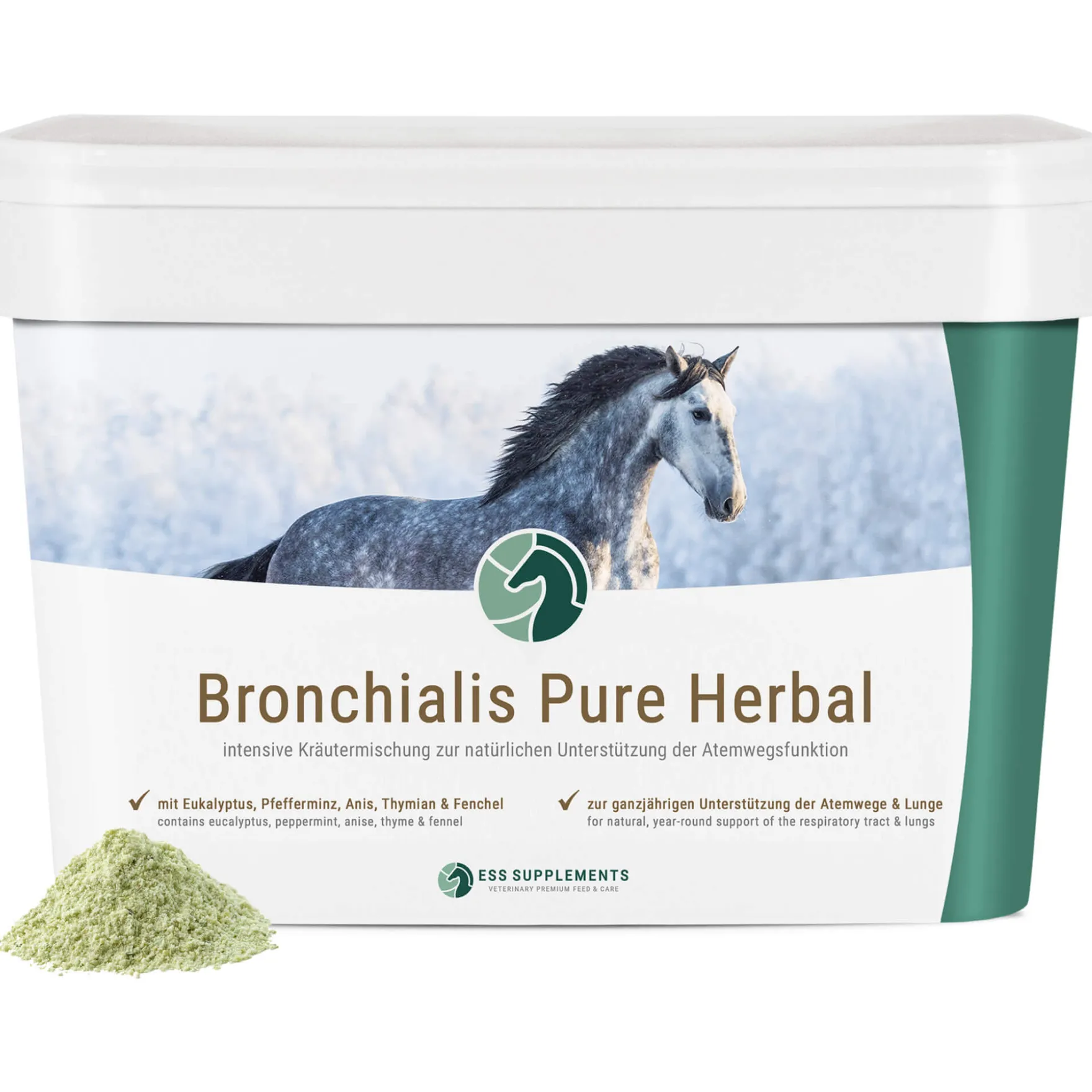 Bronchialis Pure Herbal, Ergänzungsfuttermittel, Pulver