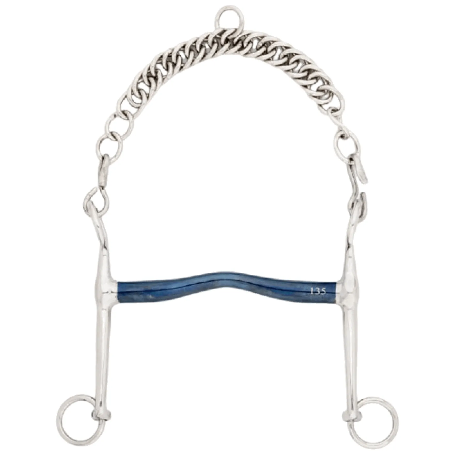 Dressurkandare Ergonomic, Zungenbogen, 14 mm