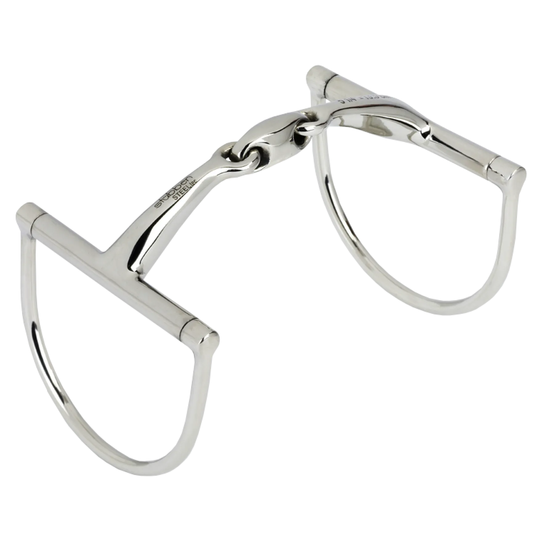 D-Ring Gebiss Easy Control, doppelt gebrochen