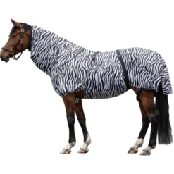 Ekzemerdecke Zebra, mit Halsteil, mit Bauchlatz, Fliegendecke