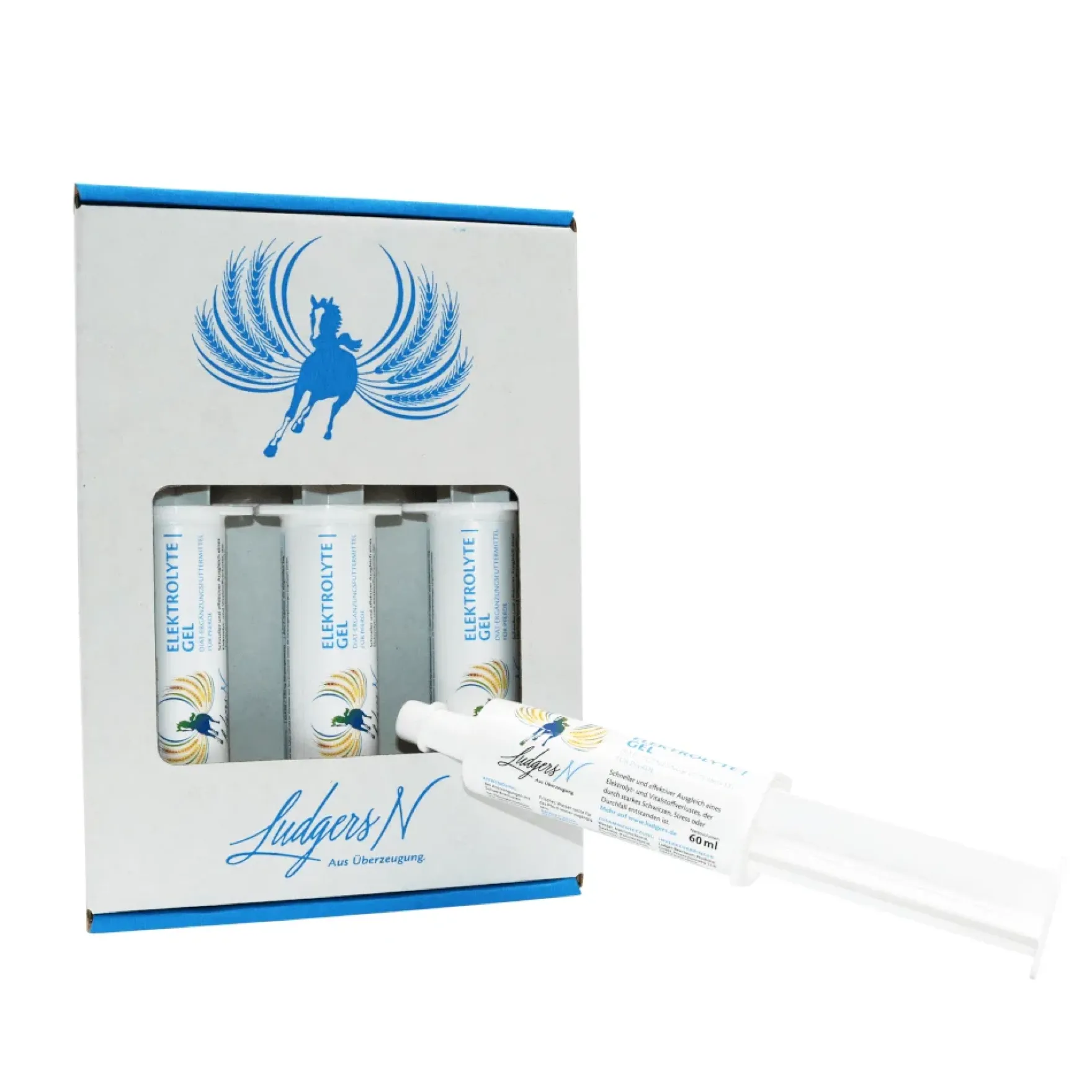 Elektrolyte Gel, Ergänzungsfuttermittel, 3 x 60 ml, bei Flüssigkeitsverlust, bei starker Ans