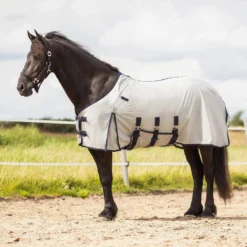 Fliegendecke Big Neck, mit Halsteil, mit Fliegenmaske