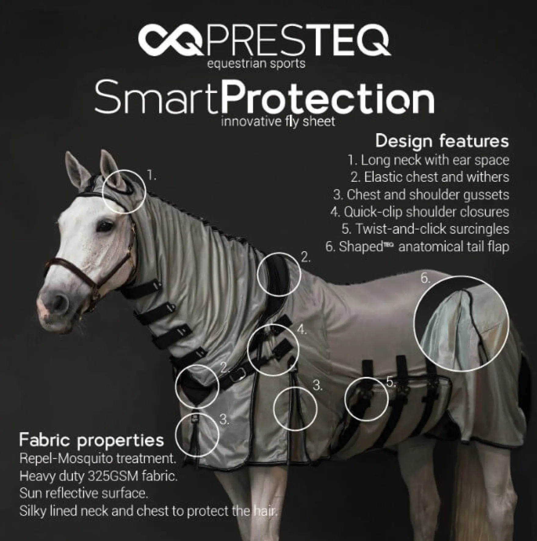 Fliegendecke Smart Protection, mit Halsteil