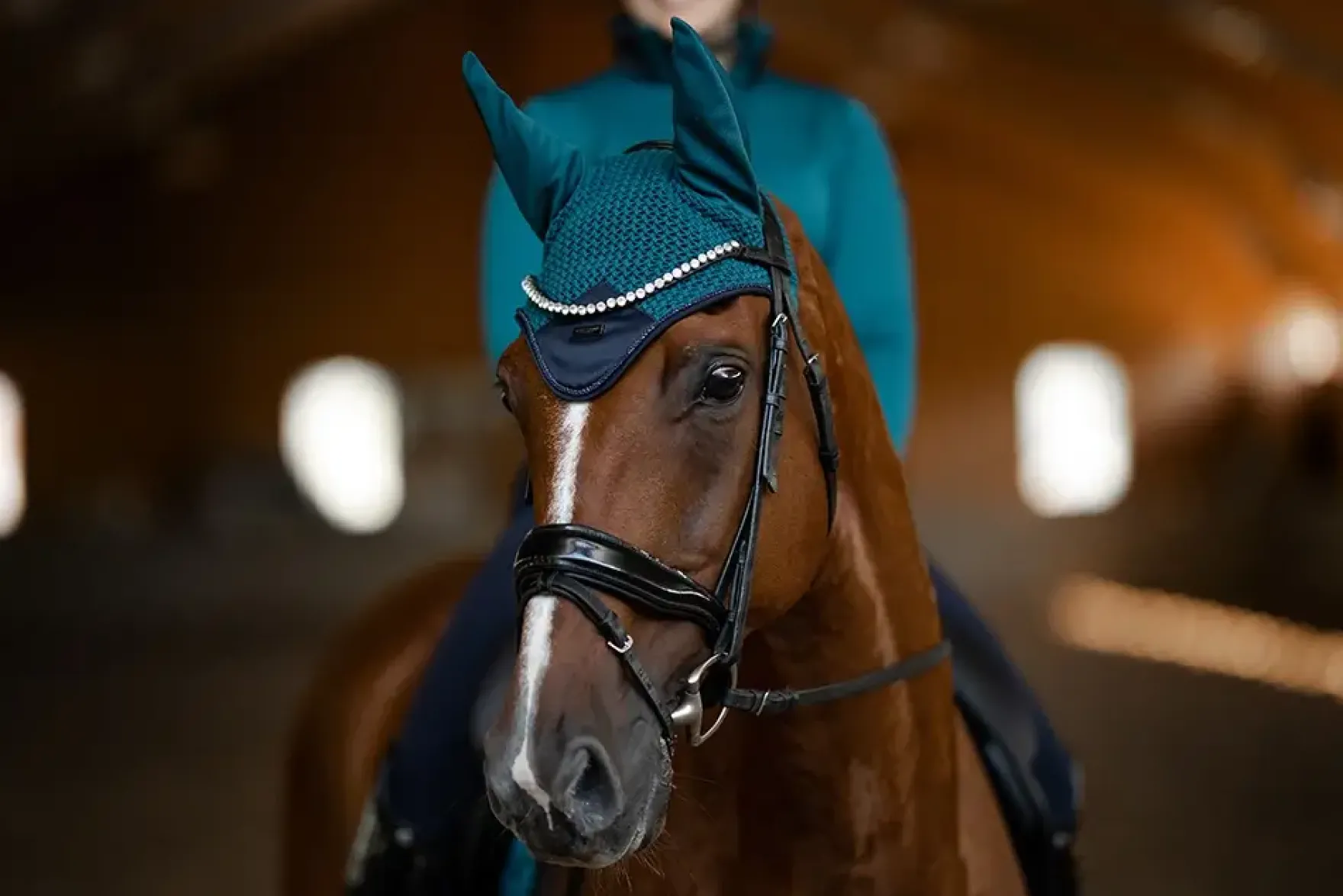 Fliegenhaube Aurora Blues, Fliegenmütze, Fliegenohren