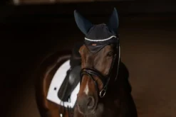 Fliegenhaube Modern Dark Ocean Padded, Fliegenmütze, Fliegenohren