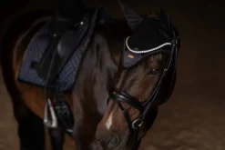 Fliegenhaube Modern Dark Ocean Padded, Fliegenmütze, Fliegenohren