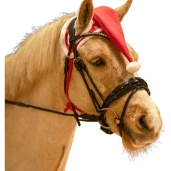 Fliegenhaube Weihnachtsmütze Pferd