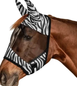 Fliegenmaske Zebra, Fliegenschutzmaske