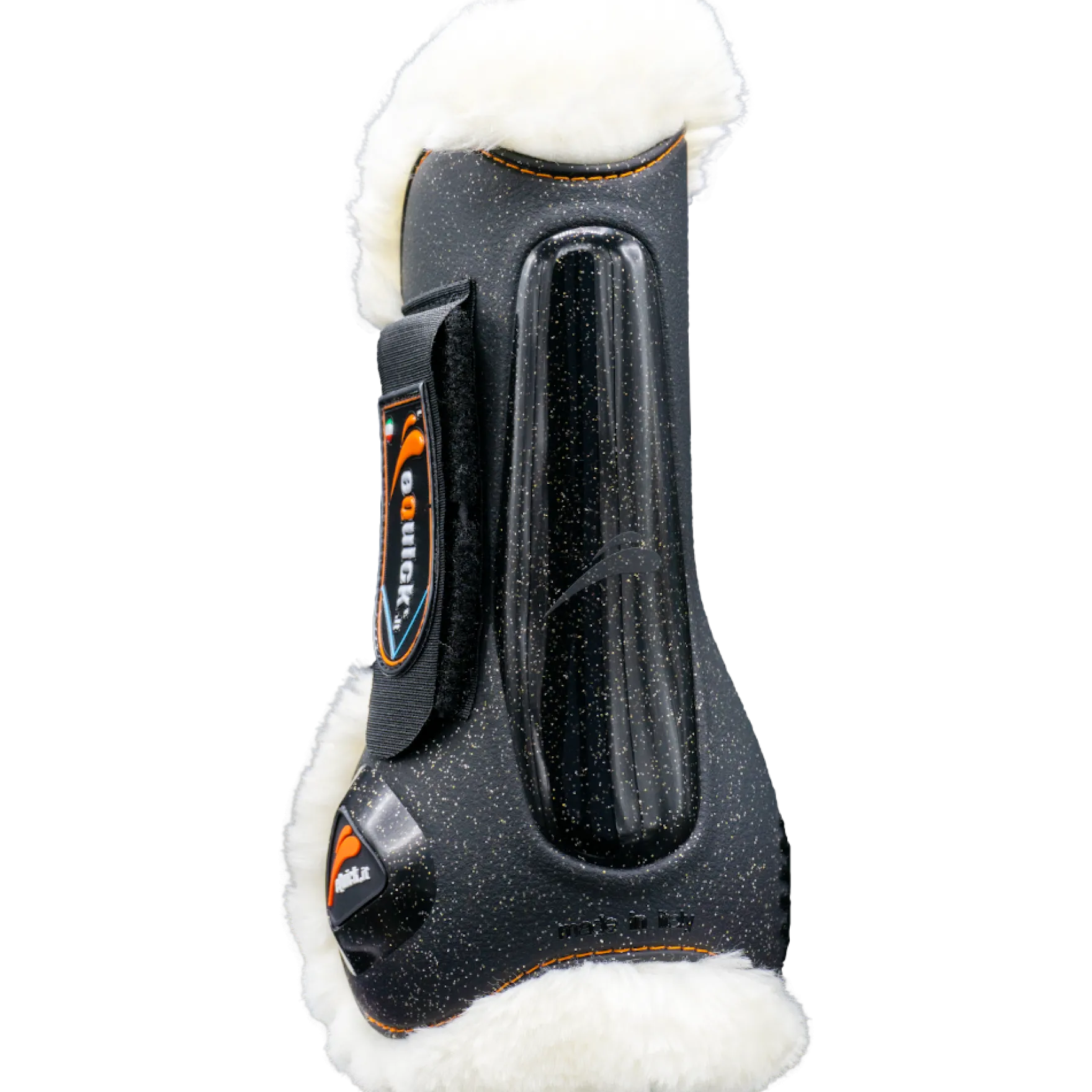 Gamasche eLight Fluffy Glitter, mit Kunstfell