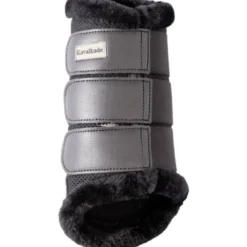 Gamaschen Anatomic Mesh, Dressurgamaschen, mit Kunstfellrand