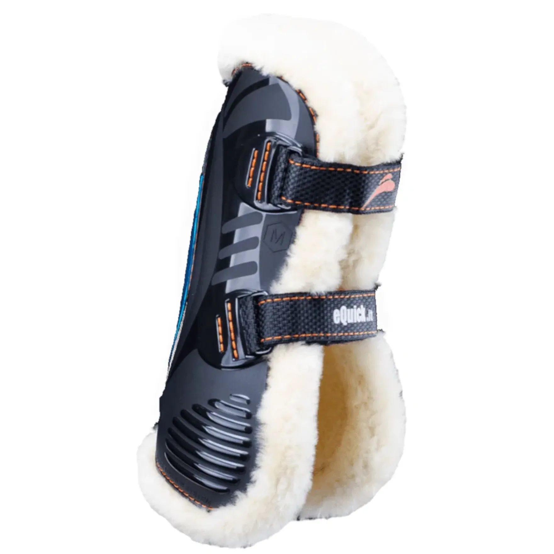 Gamaschen eShock Fluffy Velcro, mit Kunstfell