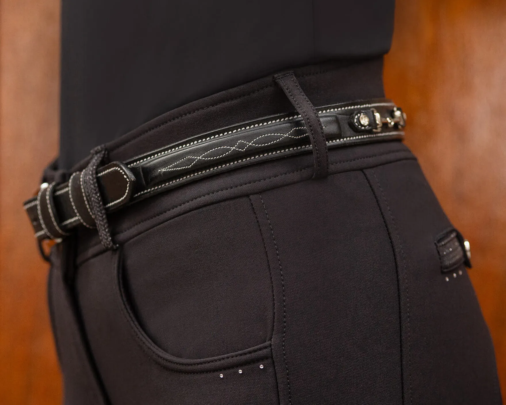 Gürtel Damen Ricki, Reitgürtel, Ledergürtel