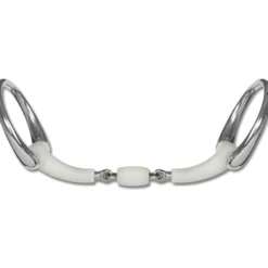 Happy Mouth Olivenkopftrense Contour, Rollgebiss, doppelt gebrochen, Olivenkopfgebiss