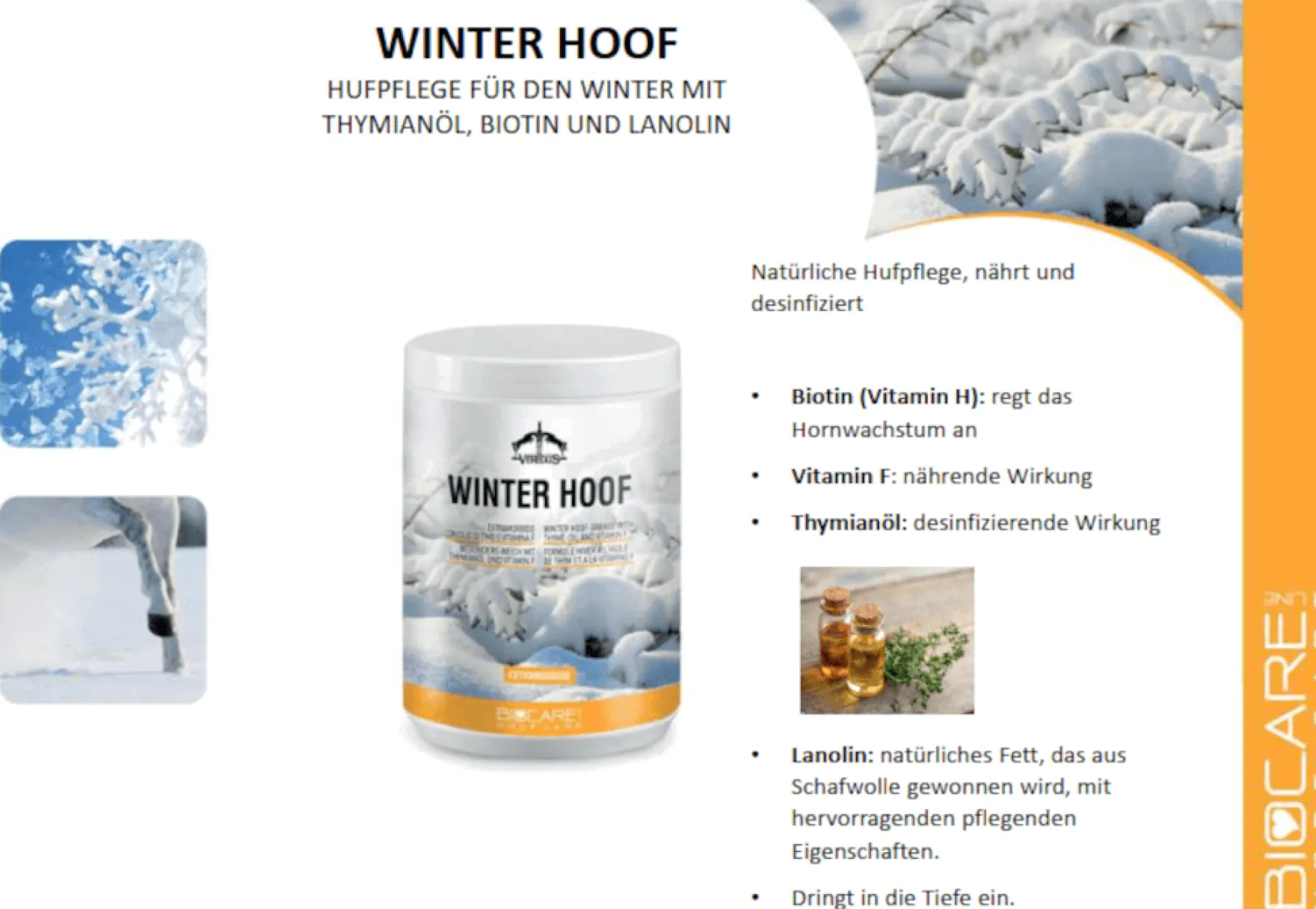 Huffett Winter Hoof, Hufpflege, Hufbalsam