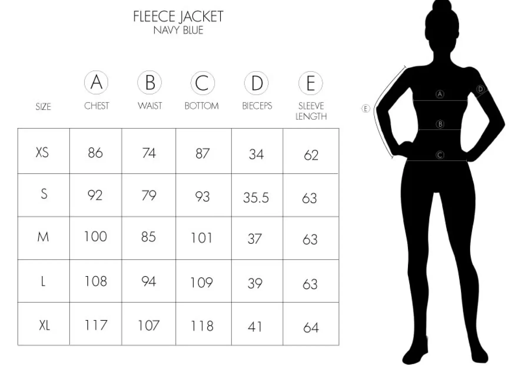 Jacke Damen, Fleecejacke