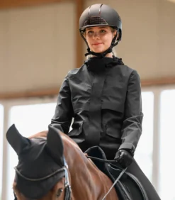Jacke Damen Performance, Regenjacke, mit abnehmbarer Kapuze
