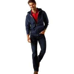 Jacke Herren Antez Team Full Zip Hoodie, Sweatjacke
