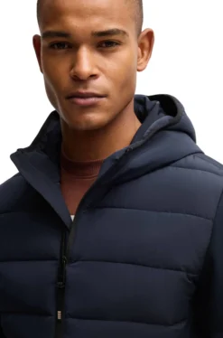 Jacke Herren Jeff HW25, Puffer Hybrid Jacke