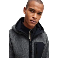 Jacke Herren Russel HW24, Sweatjacke, Teddyjacke, Kapuzenjacke