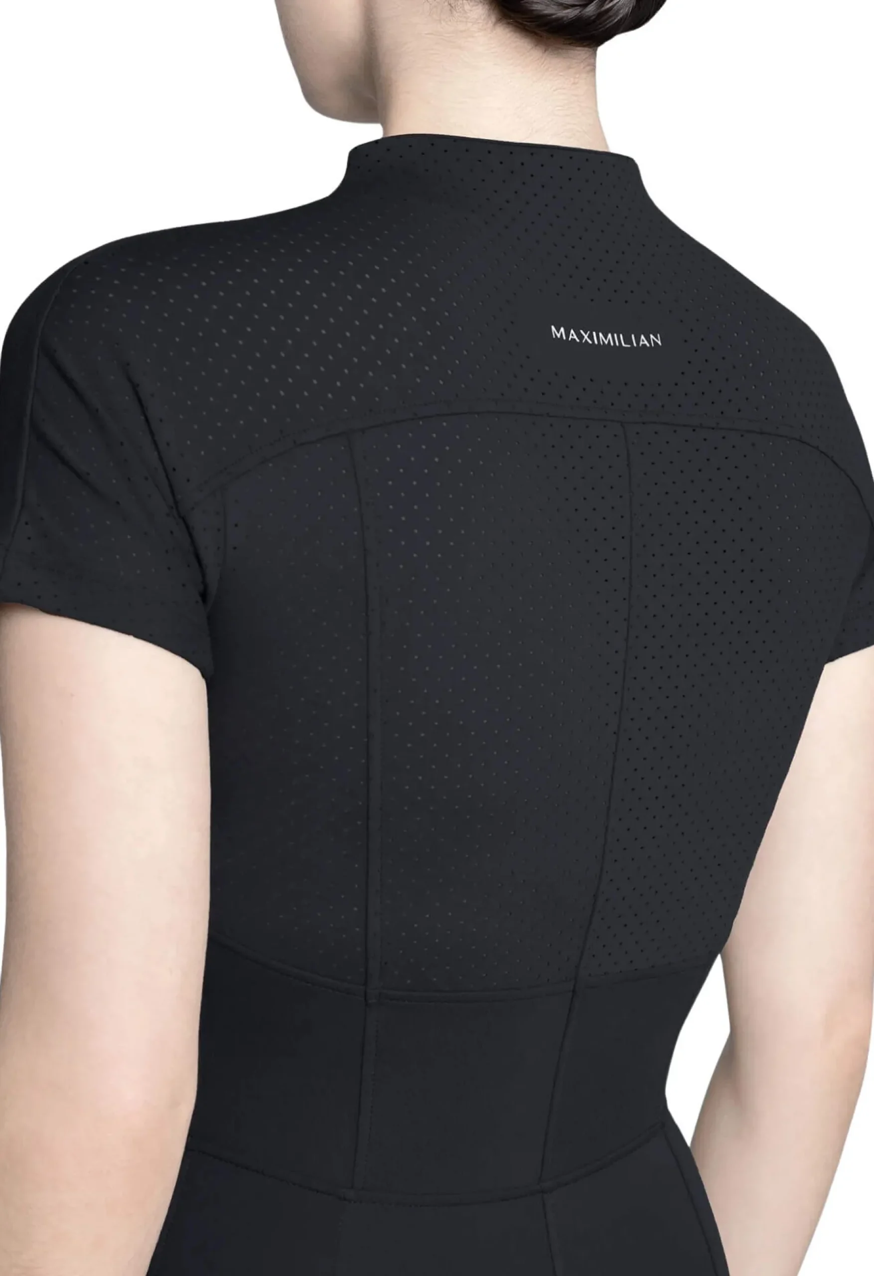 Jumpsuit Damen Air-Tech, Reitjumpsuit, Vollbesatz, Full-Grip, kurzarm