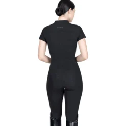 Jumpsuit Damen Air-Tech, Reitjumpsuit, Vollbesatz, Full-Grip, kurzarm