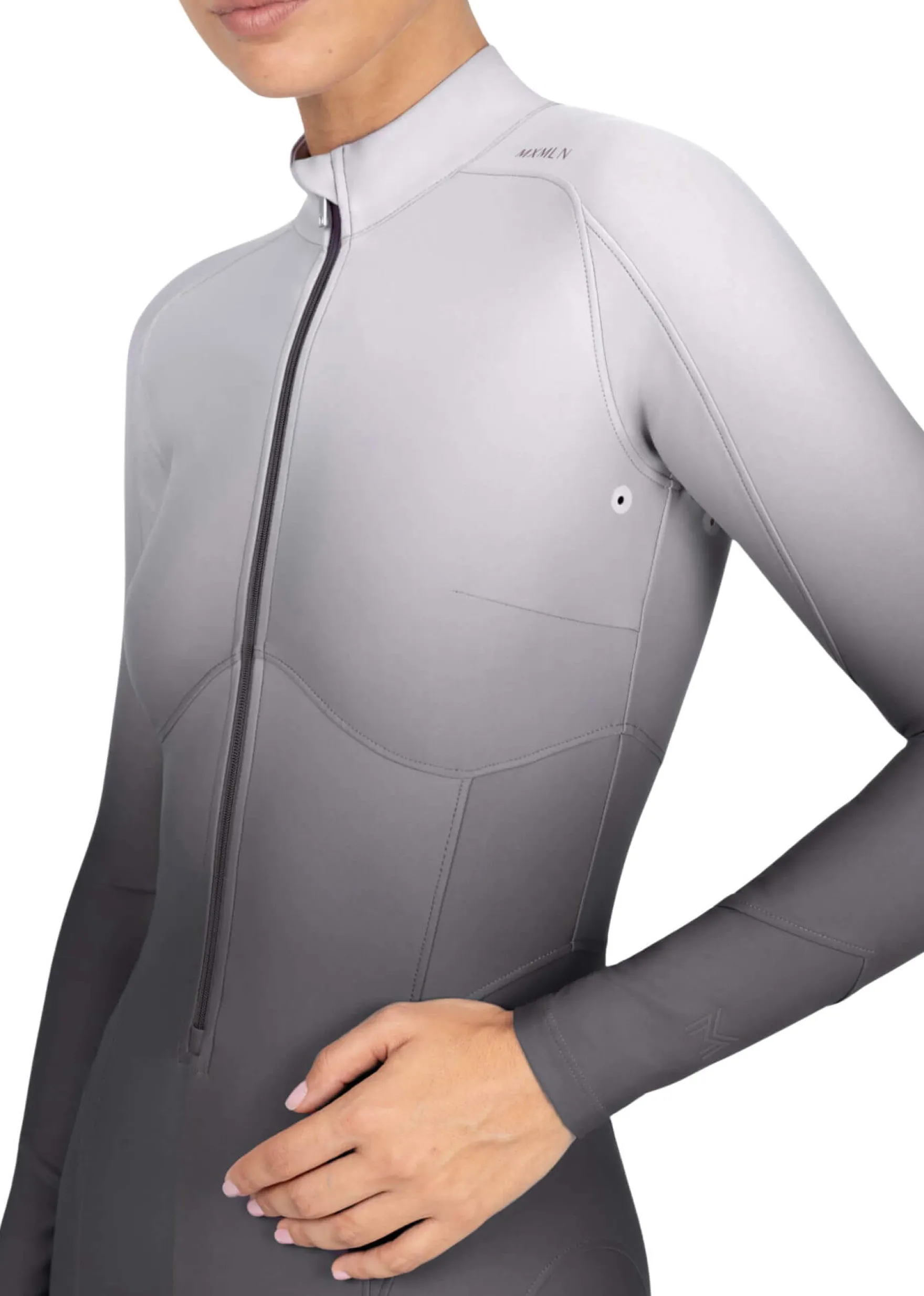 Jumpsuit Damen Ombré, Reitjumpsuit, Vollbesatz, Full-Grip, langarm