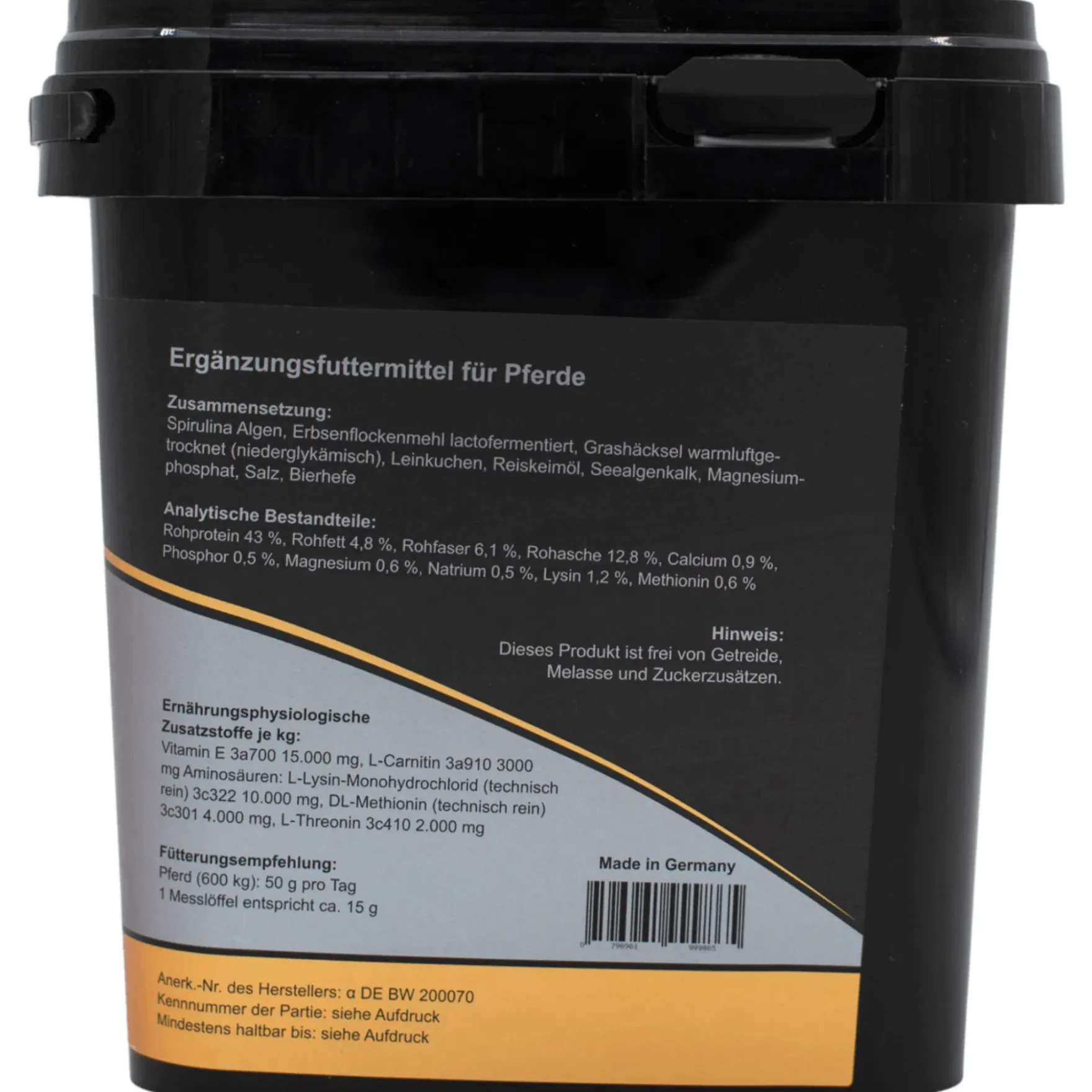 Muscle Active, Ergänzungsfuttermittel, Pellets