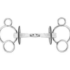Nathe 3-Ring-Gebiss, doppelt gebrochen