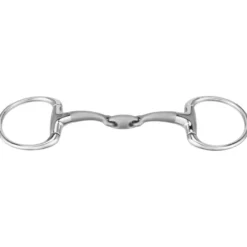 Olivenkopftrense SATINOX, doppelt gebrochen, Olivenkopfgebiss