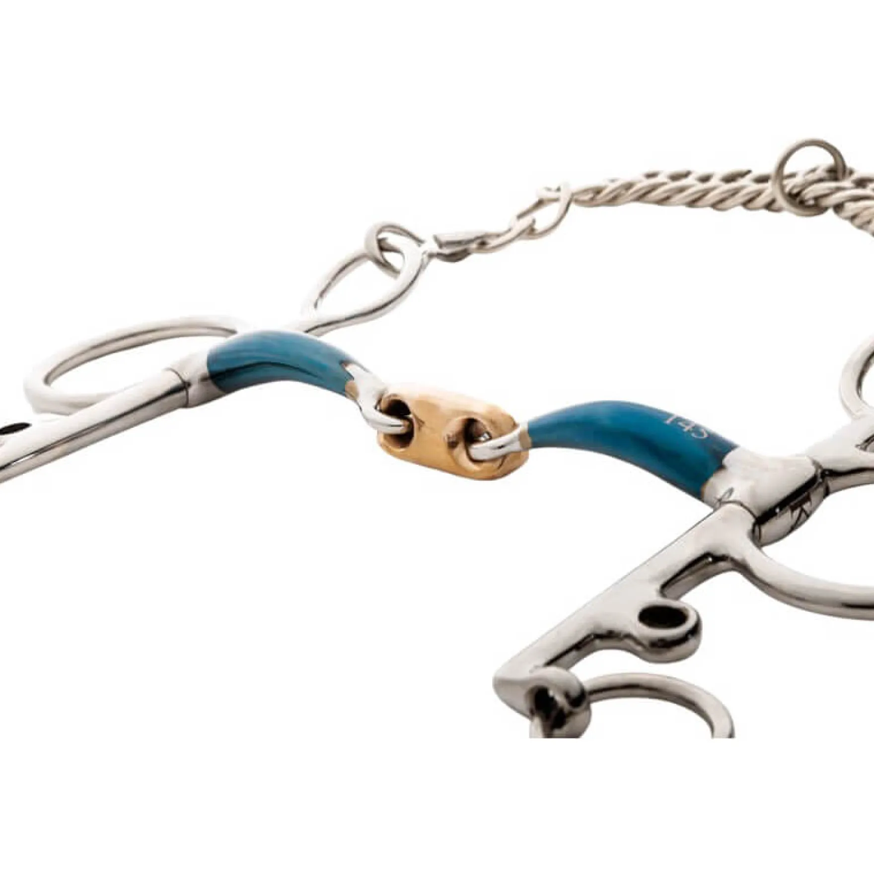 Pelham Ergonomic, doppelt gebrochen, 14 mm, 7,5 cm Anzüge