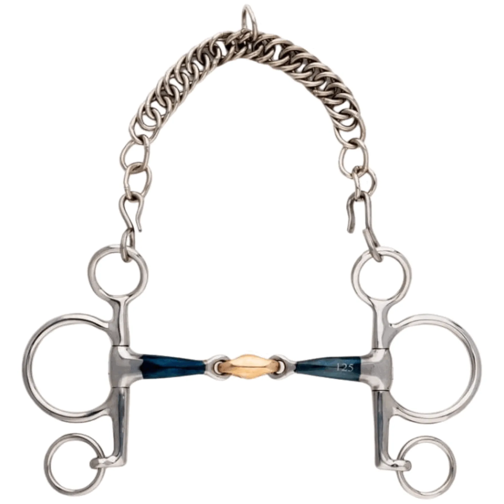 Pelham Ergonomic, doppelt gebrochen Lock Up, 14 mm, 5 cm Anzüge