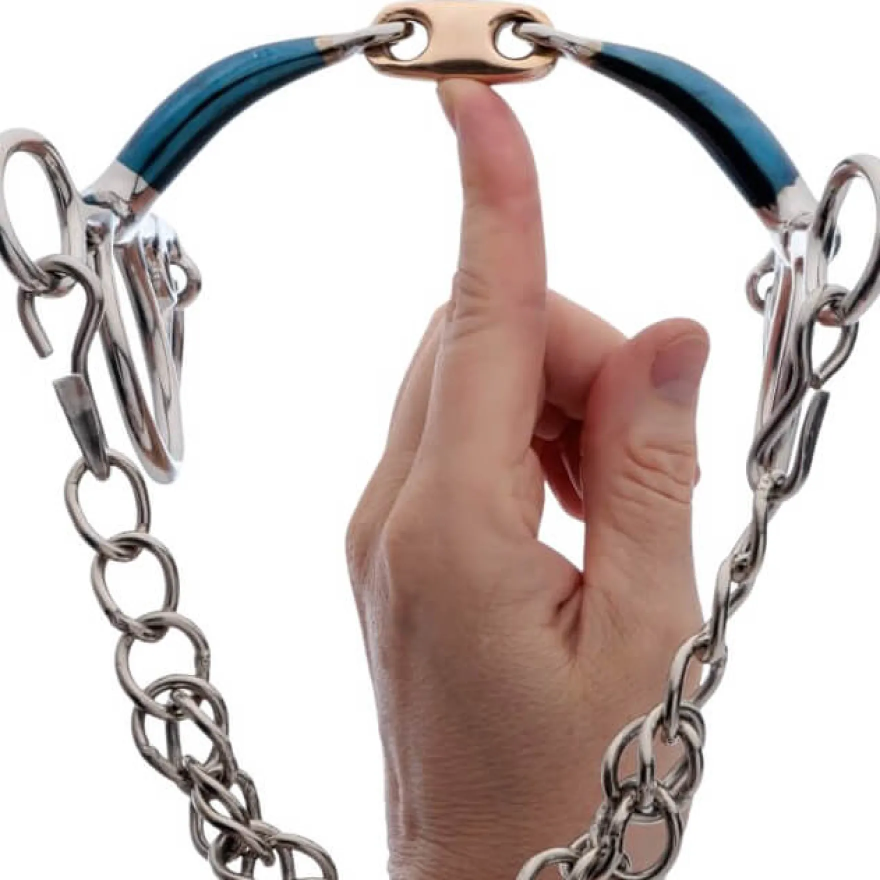 Pelham Ergonomic, doppelt gebrochen Lock Up, 14 mm, 5 cm Anzüge