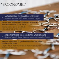 Pelham Ergonomic, einfach gebrochen, 5 cm Anzüge