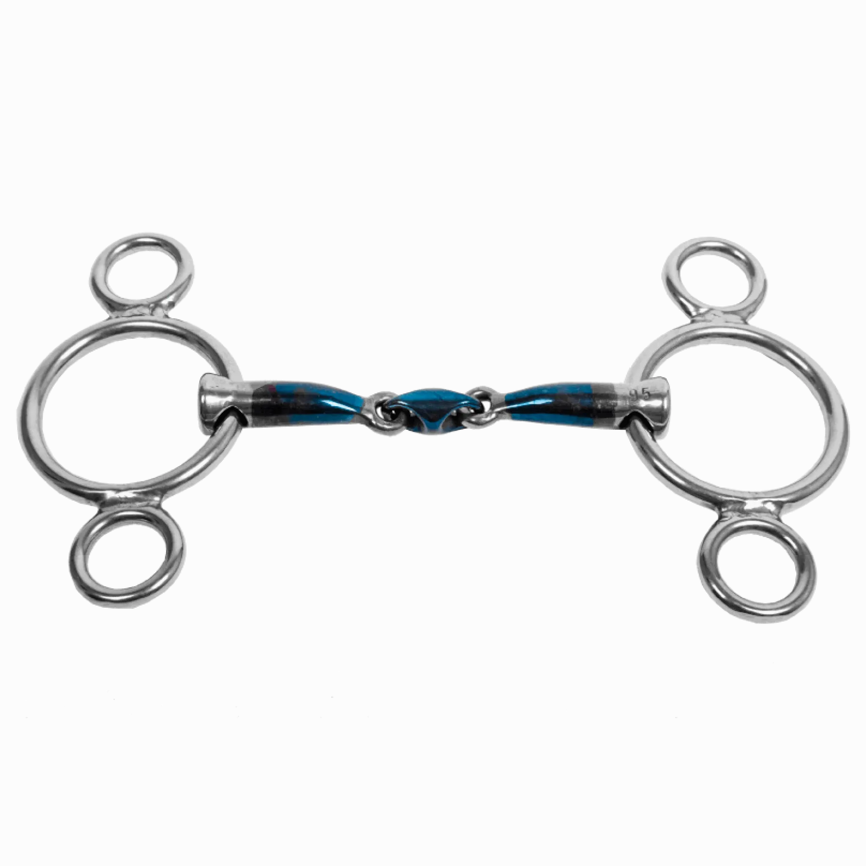 Pony 3-Ring Gebiss, doppelt gebrochen, Sweet Iron