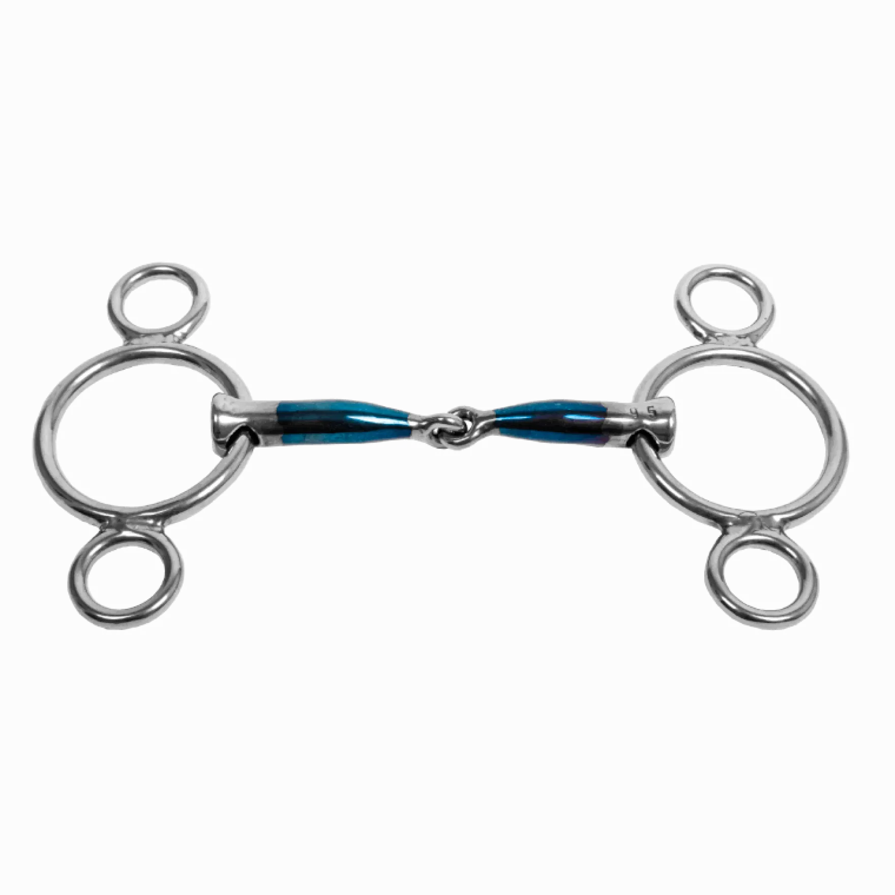 Pony 3-Ring Gebiss, einfach gebrochen, Sweet Iron