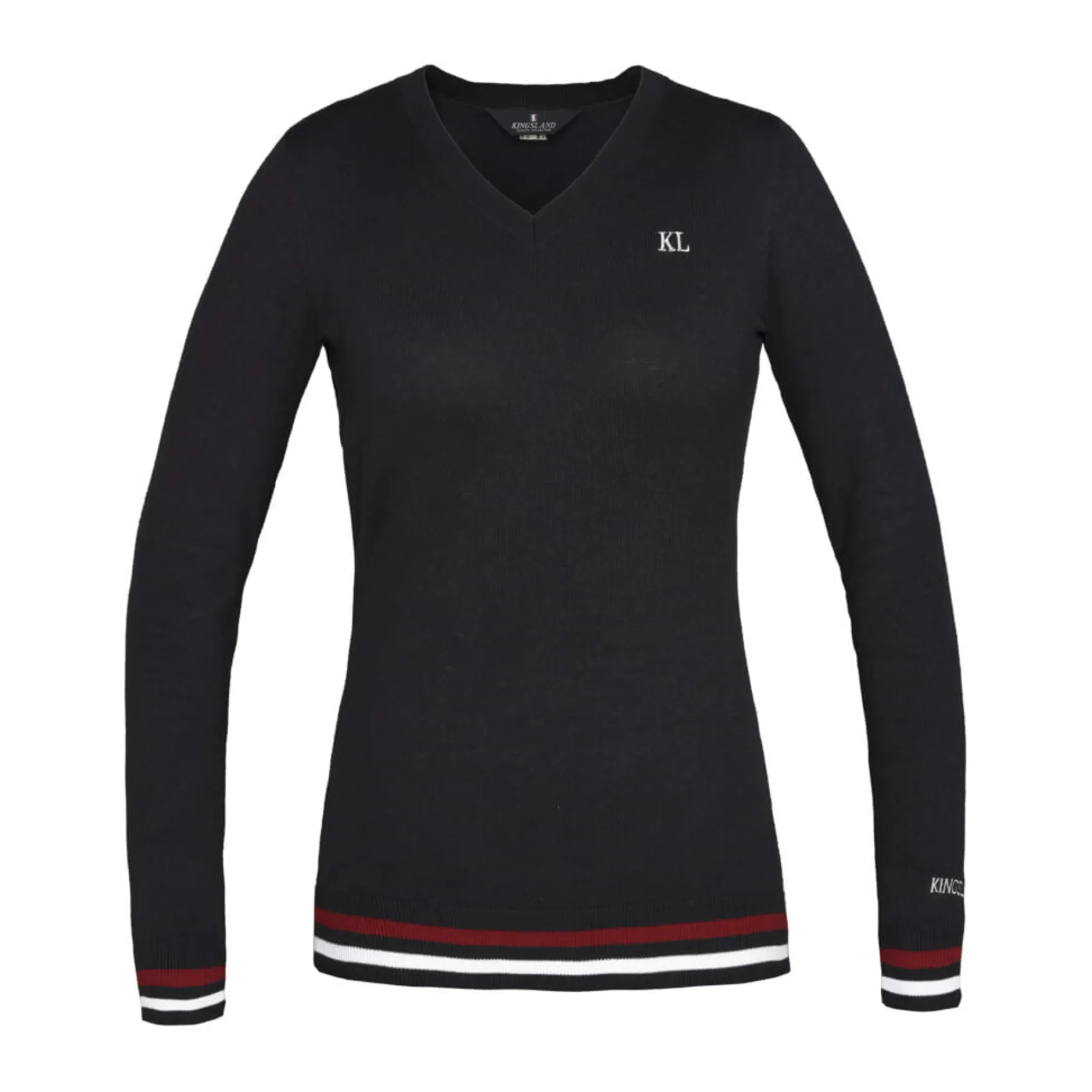 Pullover Damen Classic Knittet, mit V-Ausschnitt
