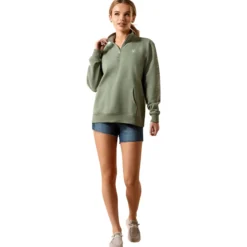 Pullover Damen Foundation Logo 1/2 Zip FS26, Sweatshirt