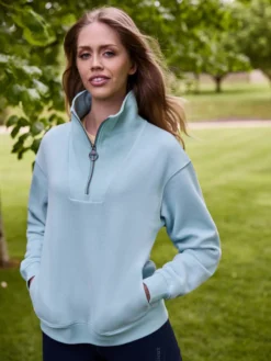 Pullover Damen Keira Quarter Neck FS25, Sweatshirt