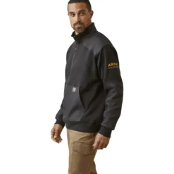 Pullover Herren Rebar Workmann Duracanvas 1/4 Zip, Sweatshirt