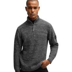 Pullover Herren Troyer HW25, Strickpullover