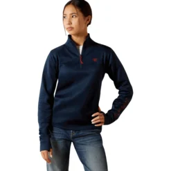 Pullover Kinder Team EQ 1/2 Zip, Fleecepullover