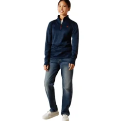 Pullover Kinder Team EQ 1/2 Zip, Fleecepullover