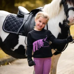 Pullover Mädchen Lize Junior HW25, Sweatshirt, mit Fransen