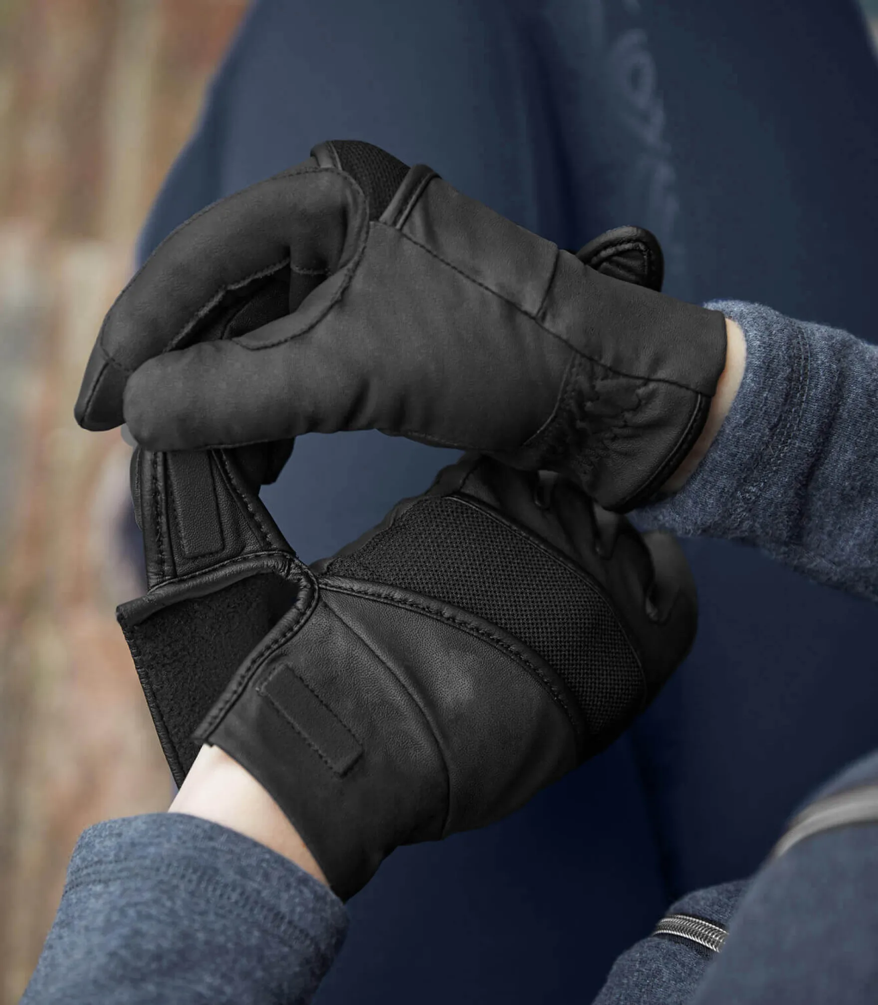 Reithandschuhe Magnetize, Magnetverschluss, Winter