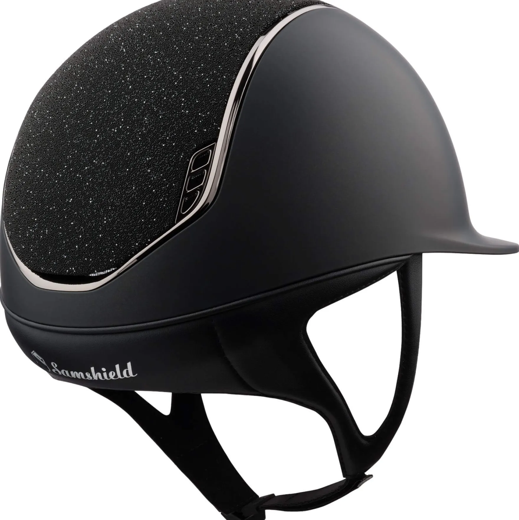 Reithelm Classic 2.0 Shadowmatt, Top Crystal Fabric Black, Trim + Blason Black Chrome