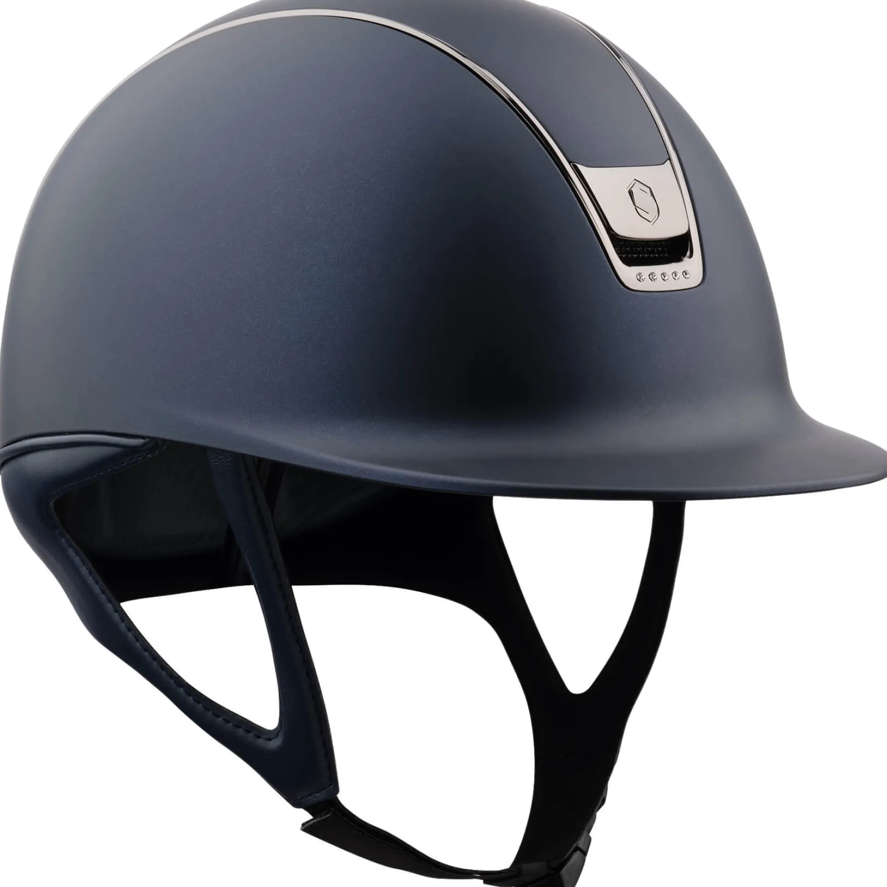 Reithelm Classic 2.0 Shadowmatt, Top Paint, Trim + Blason Black Chrome,5 Sw Crystal Colour