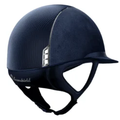 Reithelm Miss Shield Premium, Top + Frontal Band Leather, Trim + Blason Chrome