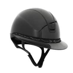 Reithelm Miss Shield 2.0 Shadowglossy, Frontal Band Flower Swarovski, Trim + Blason Matt