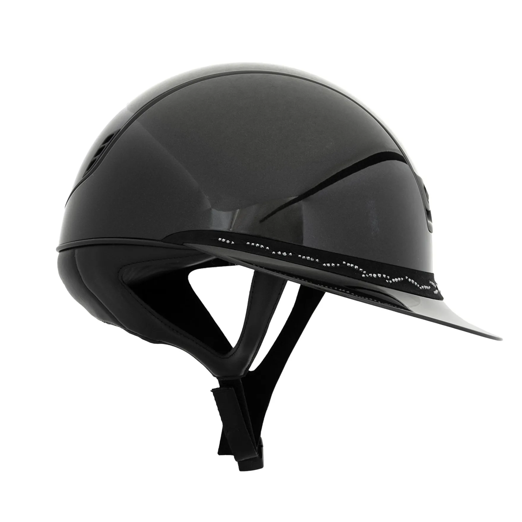 Reithelm Miss Shield 2.0 Shadowglossy, Frontal Band Flower Swarovski, Trim + Blason Matt
